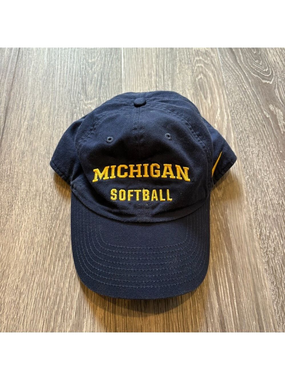 Nike Michigan Softball Cap in Navy and Yellow